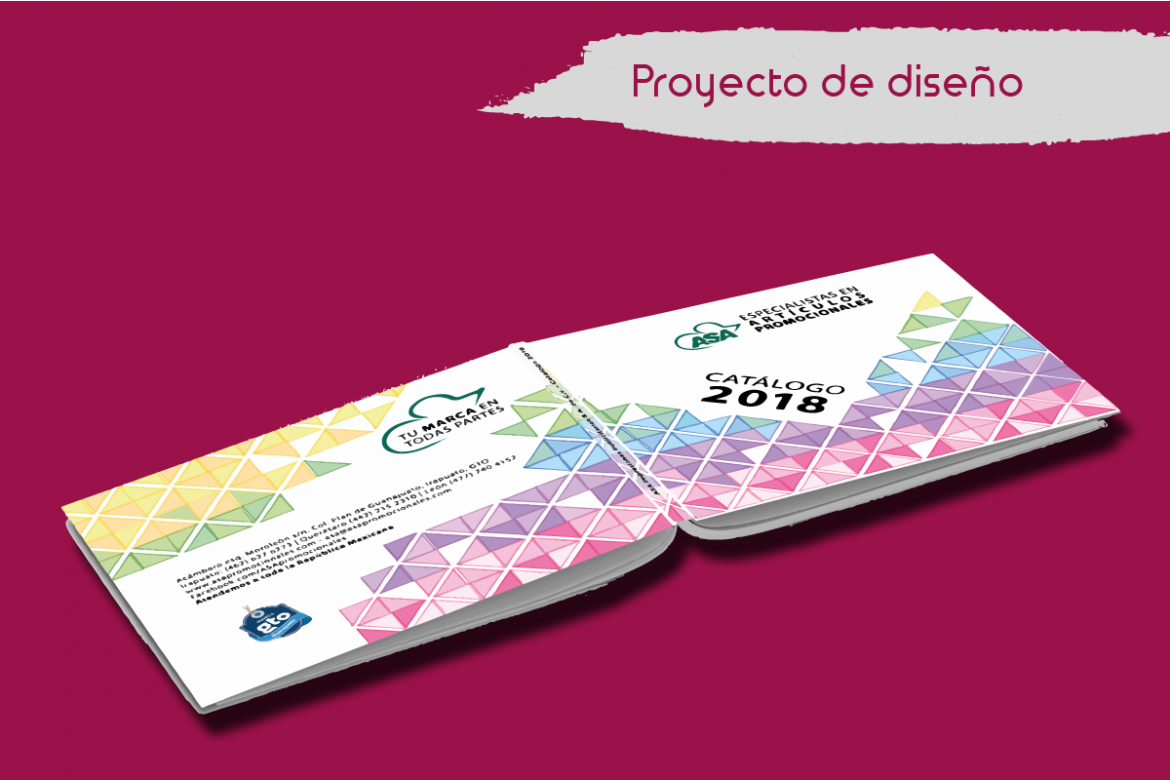 Proyecto de diseno impreso. Portada de catalogo.